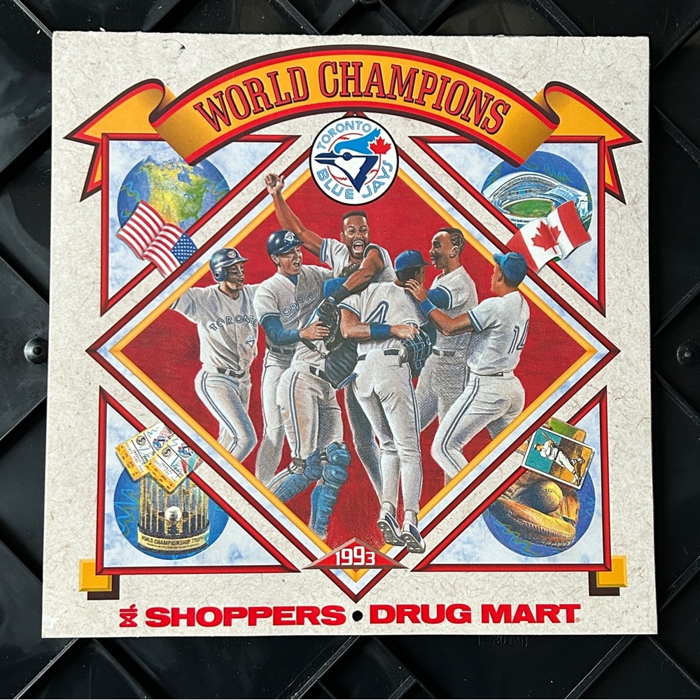 1993 Kodak/Shoppers Drug Mart World Champions Toronto Blue Jays Calendar